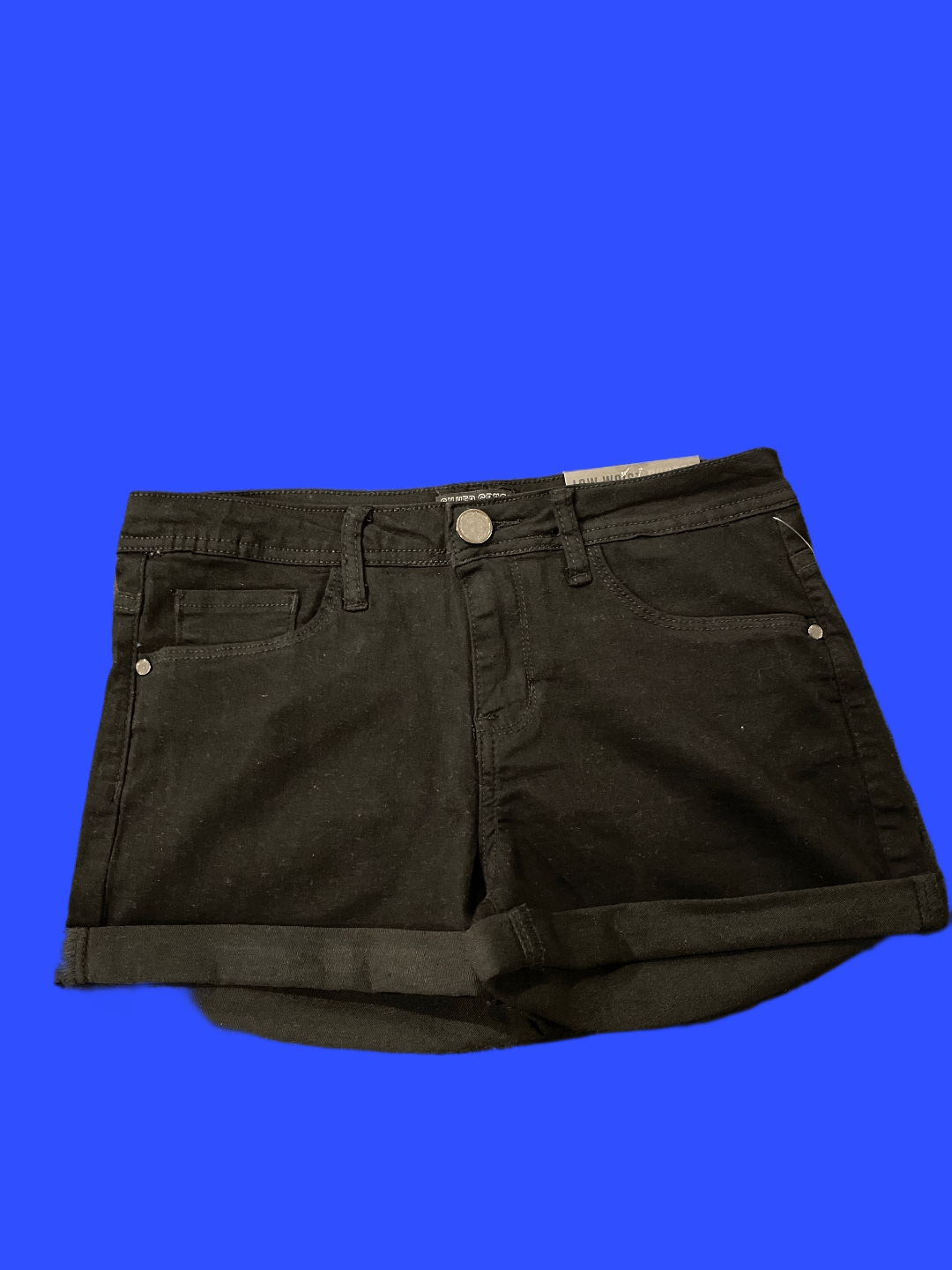 All Black Denim Shorts