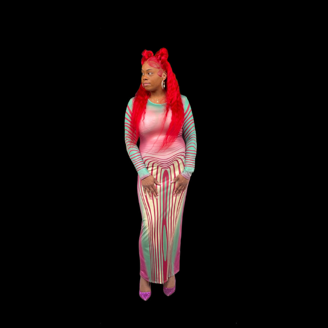 Cotton Candy Swirl Dress – Brittani Boutique