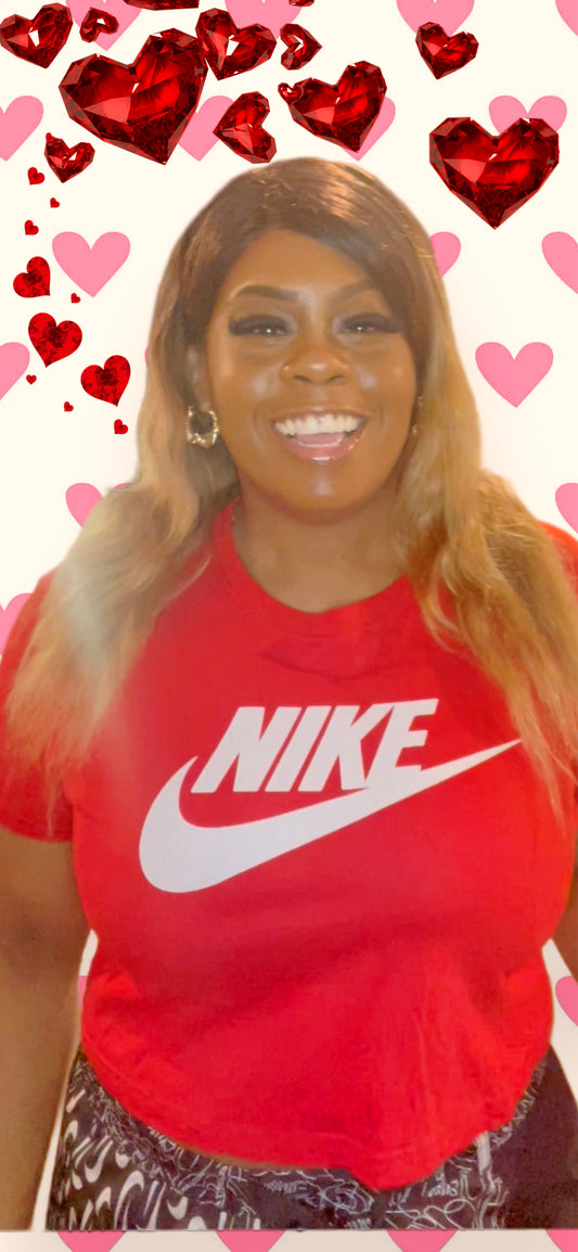 Fye Red/ Nike Crop Top
